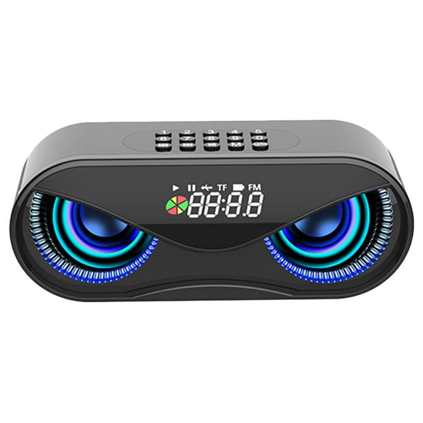 Altavoz Multifunción Bluetooth5.0 Con Reloj TF Negro Sunnimix Barra de sonido