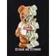 thumbnail image 3 of Women Crewneck Print Short Sleeve T-Shirts Summer Tees Loose Fit Graphic TopsWomen's Casual Fashion Tee, Round Neck Short Sleeve T-Shirt, "Split Bear With Money" Graphic Print, Relaxed FitFather's, 3 of 8