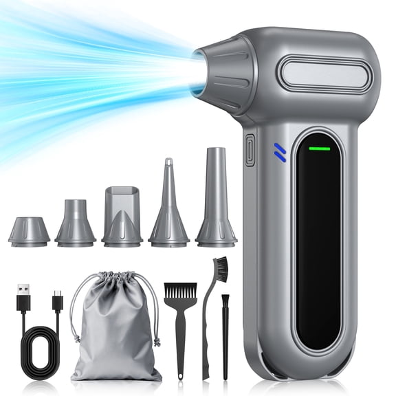 MSAS Cordless Air Duster, 180K RPM, 4-Speed, USB Rechargeable, Replaces Air Cans