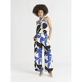 thumbnail image 4 of Sofia Jeans Women's and Women's Plus Drape Wide Leg Pants, 27" Inseam, Sizes XS-4X, 4 of 6