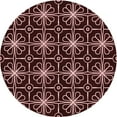 thumbnail image 1 of Ahgly Company Indoor Round Patterned Chocolate Brown Area Rugs, 7' Round, 1 of 6