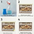 thumbnail image 5 of Boiled Peanuts Vinyl Decal 2 Pack of 18 Inch x 24 Inch Weatherproof Heavy-Duty Adhesive Backing | Southern Snack, Freshly Cooked, Food Stands | Made in USA, 5 of 6