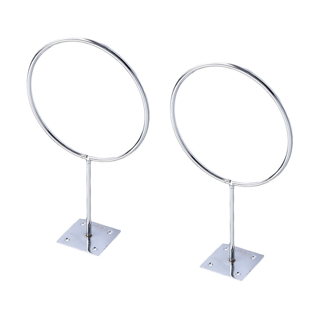 SHISUYAN Wall Mounted Storage Rack: 2pcs Basketball Football Display Storage Rack Metal Holder for Volleyball Soccer Exercise