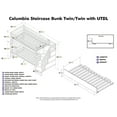 thumbnail image 6 of Columbia Staircase Bunk Bed Twin over Twin with Twin Size Urban Trundle Bed in Walnut, 6 of 6