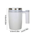 thumbnail image 3 of Electric Stirring Cup, Automatic Mixing Cup, USB Rechargeable Blender, Protein Shaker Bottle, Self Stirring Mug, Travel Blender Cup, Stainless Steel Mixing Cup, 3 of 6