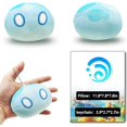 thumbnail image 2 of 2PC Fire Slime Plush Pillow with Keychain, Slime Stuffed Animal Toys, Water, 2 of 6