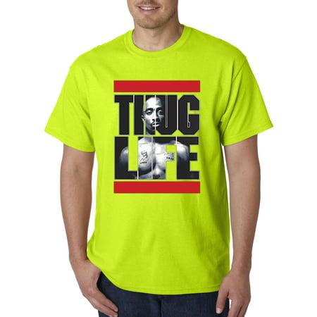 417 - Unisex T-Shirt Tupac 2Pac Thug Life Run Dmc (Tupac Shakur The Best Of 2pac Pt 2 Life)
