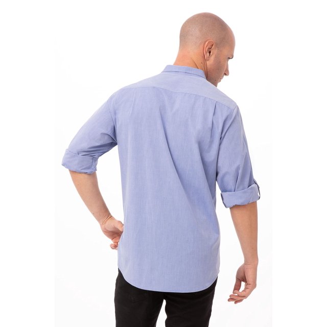 Chef Works Men's Modern Chambray Dress Shirt