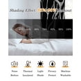 thumbnail image 5 of Black White Striped Blackout Curtains 84 Inches Long, Farmhouse Stripes Modern Abstract Art Thermal Insulated Black Out Curtains, Darkening Window Curtain for Bedroom Living Room 42"x84" 2 Panels, 5 of 9