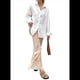 thumbnail image 1 of Blusa Playera de Larga para Mujer, para Cubrir Trajes de Baño, con Cuello Abotonado. XL, 1 of 8
