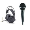 Samson Dynamic Cardioid Microphone and SR880 Closed-Back Studio Headphones