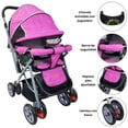 thumbnail image 3 of Carriola Reversible The Baby Shop H-B con toldo plegable 3 posiciones Rosa, 3 of 8