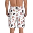 thumbnail image 3 of Kdxio Fashion Print Mens Sleep Shorts Bottoms Soft Comfy Pajama Wear Pants with Drawstring Pockets, 3 of 7