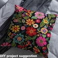 thumbnail image 2 of Feelyou Embroidery Blossoms Print Fabric by the Yard 1 Yard, Groovy Floral Home Decor Fabric by the Yard, Chic Flower Sewing Fabric, Luxury Room Decor, 2 of 6