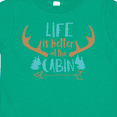 thumbnail image 4 of Inktastic Life Is Better At The Cabin, Deer Antlers, Camping Boys or Girls Toddler T-Shirt, 4 of 5