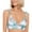 Multicolor, variant on Salt Cove BLUE TROPICAL Calm Palm Printed Ruffled Bikini Swim Top, US Large