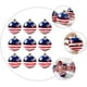 thumbnail image 3 of 9 Piezas Adornos de Bolas Patrióticas Adornos de Bandera Americana 4 de Julio Decoración de Bolas Colgantes para Fiesta del Día de la Independencia de EE. UU. Suministros para Fiestas Temáticas. Afortunado Sencillez, 3 of 4