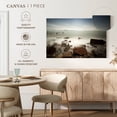thumbnail image 5 of Elephant Stock Foggy Beach Wall Art - Horizontal Canvas Wall Art - Living Room Wall Decor - Beach Canvas - Brown And Gray Decor - 51" x 34", 5 of 8