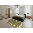 thumbnail image 5 of Ahgly Company Machine Washable Indoor Rectangle Abstract Avocado Green Area Rugs, 8' x 10', 5 of 7