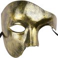 thumbnail image 1 of Máscara de Halloween para hombre, máscara de mascarada, fiesta de Cosplay, máscara de media cara, máscara de Navidad, 1 of 2