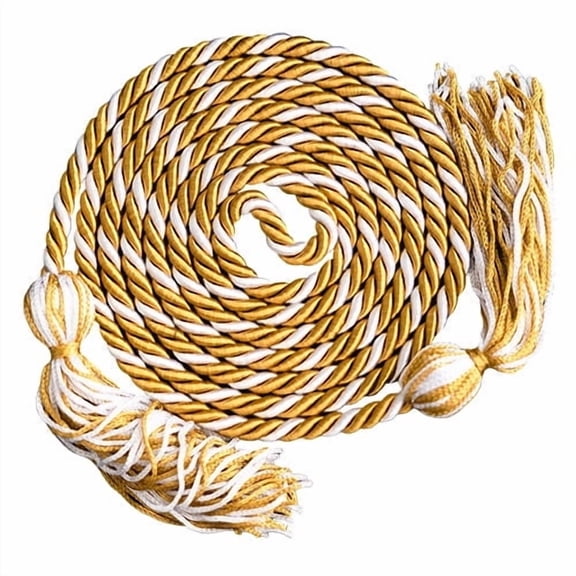 Honors Graduation Academic Honor Cord Old Gold/White
