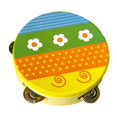 thumbnail image 2 of Tambor de madera, pandereta, tambor de mano, juguete educativo para niños, tambor de percusión de doble fila. 15 centímetros, 2 of 9