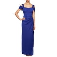 thumbnail image 1 of Cold-Shoulder Embellished Gown, 1 of 2