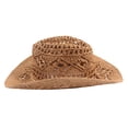thumbnail image 4 of Western Hats for Women Cowboy Outback Raffia SunHat Cowgirl Summer Beach Hats Shapeable Wide Brim, 4 of 6