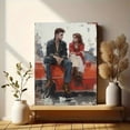 thumbnail image 6 of UXIEQU Young Romantic Couple Canvas Wall Art 15.75x11.81 Inches, 6 of 8