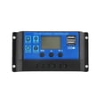 thumbnail image 3 of Solar Charge Controller 12V/24V 10A-100A Automatic Solar Panel Controller Regulator Universal USB 5V Charging LCD Display ,Improvement of Charging Speed, 3 of 6