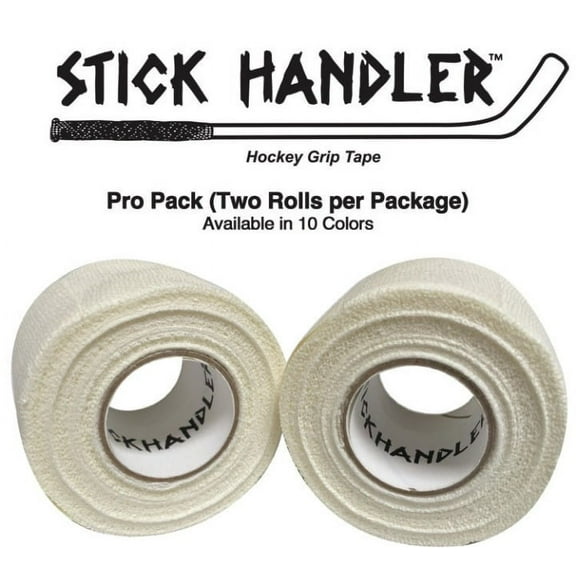 STICK HANDLER™  Professional Hockey Grip Tape Pro Pack  (White|Two Pack)