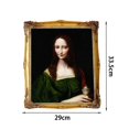 thumbnail image 2 of Retro Gold Rectangle Polyresin Picture Display Frame 24x29cm Retro Photo Frame Arts Photo, 2 of 9