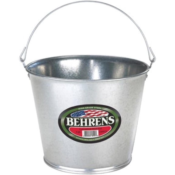 Behrens 1205GS Galvanized Steel Pail, 5-Qt. - Quantity 12