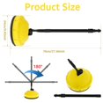 thumbnail image 3 of HLONK Pressure Washer Surface Cleaner with Handle  High Pressure Rotary Surface Cleaner Multifunctional Power Washer Scrubber for Patio, 3 of 8