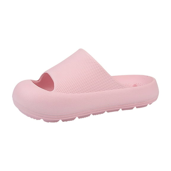 Odeerbi Girls Sandals Children's Slippers Indoor Bathroom Non-slip Water Leakage Drag Boys And Girls Cute Thick Soft Bottom Sandals