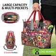 thumbnail image 2 of Garden Tool Bag,Pioneer Flower Floral Print Pattern Garden Tool Organizer,Garden Gifts,Waterproof Multi-Pocket Garden Tool Storage 11.8x5.5x11.4 Inch(Tools NOT Included), 2 of 6
