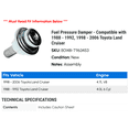 thumbnail image 2 of Fuel Pressure Damper - Compatible with 1988 - 1992, 1998 - 2006 Toyota Land Cruiser 1989 1990 1991 1999 2000 2001 2002 2003 2004 2005, 2 of 2