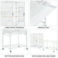 thumbnail image 7 of Renwick 53.5"H Large Rolling Metal Pet Cage with Detachable Stand，White, 7 of 7