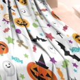 thumbnail image 3 of Halloween Colorful Halloween Elements Blanket,Comfortable Soft Flannel Throw Blanket,All Season,Warm Lightweight Blankets for Sofa Bed Couch Living Room Chair,30"x40", 3 of 4