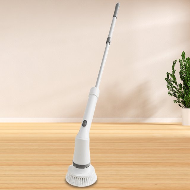 Cepillo limpiador eléctrico 2 velocidades giratorias cepillo de limpieza de ducha para el baño del hogar