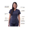 thumbnail image 3 of Adar Pro Scrubs For Women - Tailored Peplum Scrub Top, 3 of 6