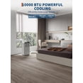 thumbnail image 2 of Garvee 10000 BTU Standing Air Conditioner, Portable AC Unit with Remote Control & Window Kits for Rooms up to 450 Sq.ft, White/Black, 2 of 6