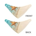 thumbnail image 3 of Naloa Starfish On The Sand Beach Dog Bandana Large and Small-Dog Scarf Bib Handkerchief Accessories for Dogs and Cats(S-L)-Medium, 3 of 5