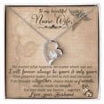 thumbnail image 1 of To my Wife Nurse In This Difficult Time Forever Necklace w Message Card, 1 of 7