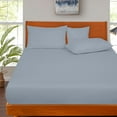 thumbnail image 5 of ROYALE LINENS 300 Thread Count 100% Long Staple Combed Cotton Fitted Sheet Full - Super Soft Deep Pocket Bottom Sheet - Fitted Sheets Only - Elastic Sheets (Full, Lake Blue), 5 of 9