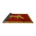 thumbnail image 2 of Ahgly Company Indoor Square Animal Yellow Traditional Area Rugs, 5' Square, 2 of 4