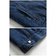 thumbnail image 2 of LZLER Mens Fleece Jean Jacket Winter Lined Sherpa Denim Jacket, 2 of 6