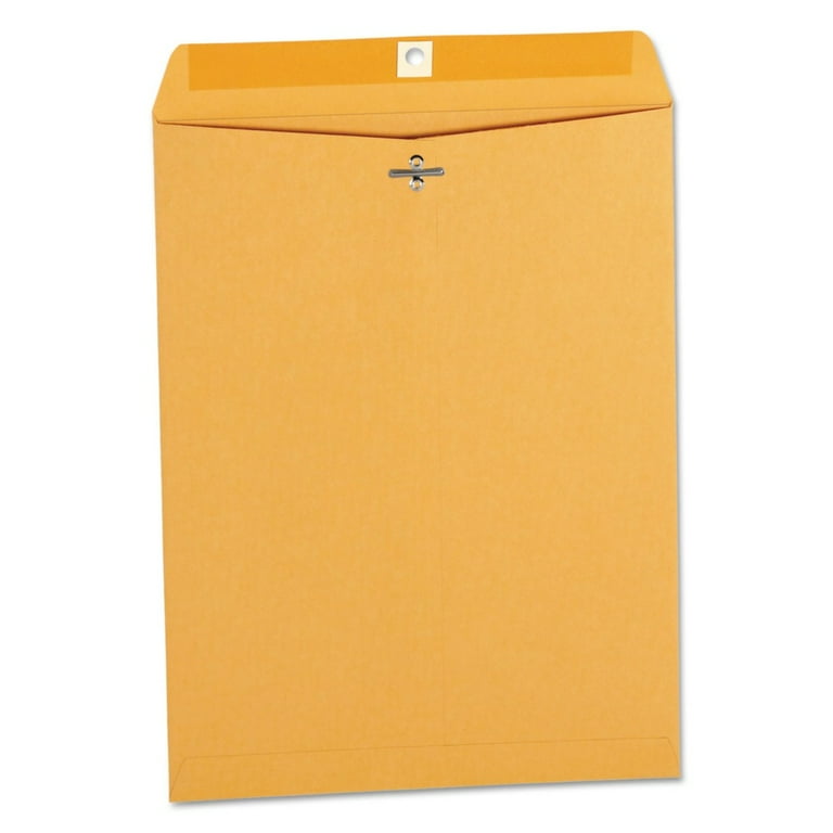 Kraft Clasp Envelope, #12 1/2, Square Flap, Clasp/Gummed Closure, 9.5 x 12.5, Brown Kraft, 100/Box Kraft Clasp Envelope, #12 1/2, Square Flap, Clasp/Gummed Closure, 9.5 x 12.5, Brown Kraft, 100/Box