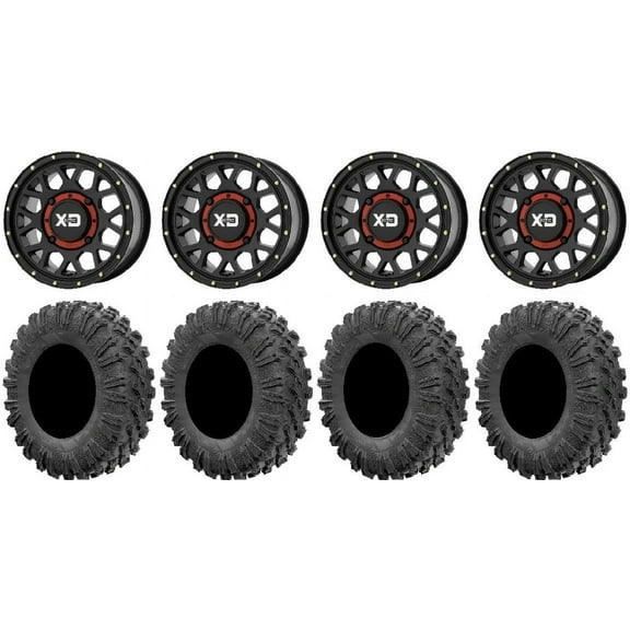 KS135 Grenade 14" Wheels 27" MotoRavage Tires Sportsman RZR Ranger