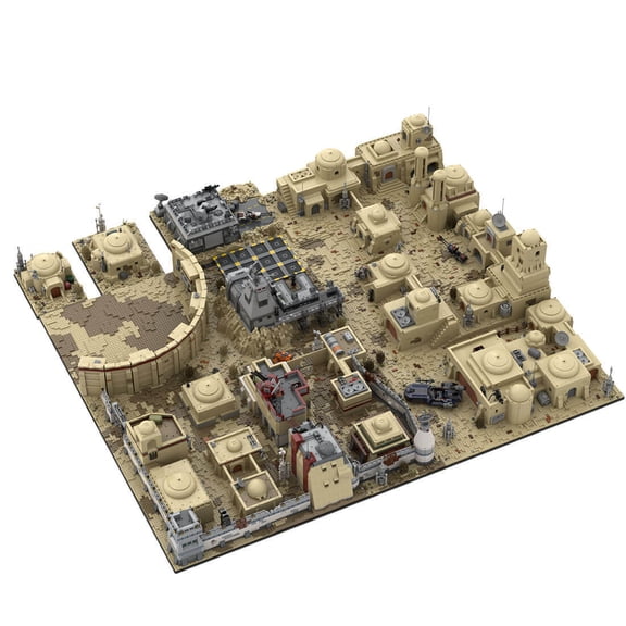 MOC-76005 Modular Building Blocks Set for TATOOINE MOS EISLEY SPACEPORT Assembly MOC Bricks Gift Toys 28842pcs